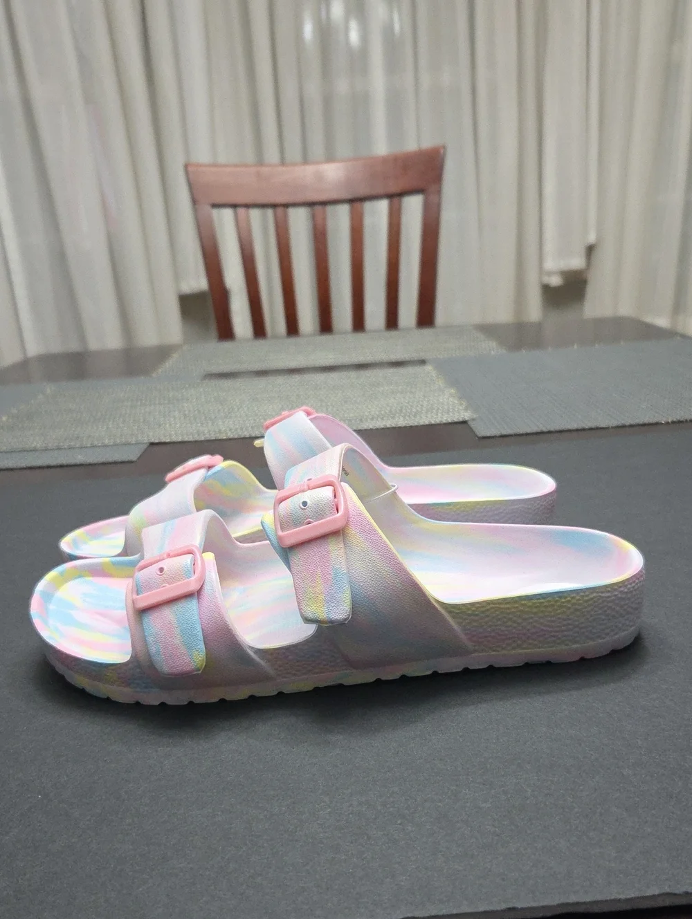 Kids Cat & Jack Pastel Tie-Dye Slide Sandals